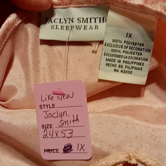 Gorgeous 1X Jaclyn Smith Stunning Lingerie Gown with Matching Robe Feminine - Picture 14 of 15